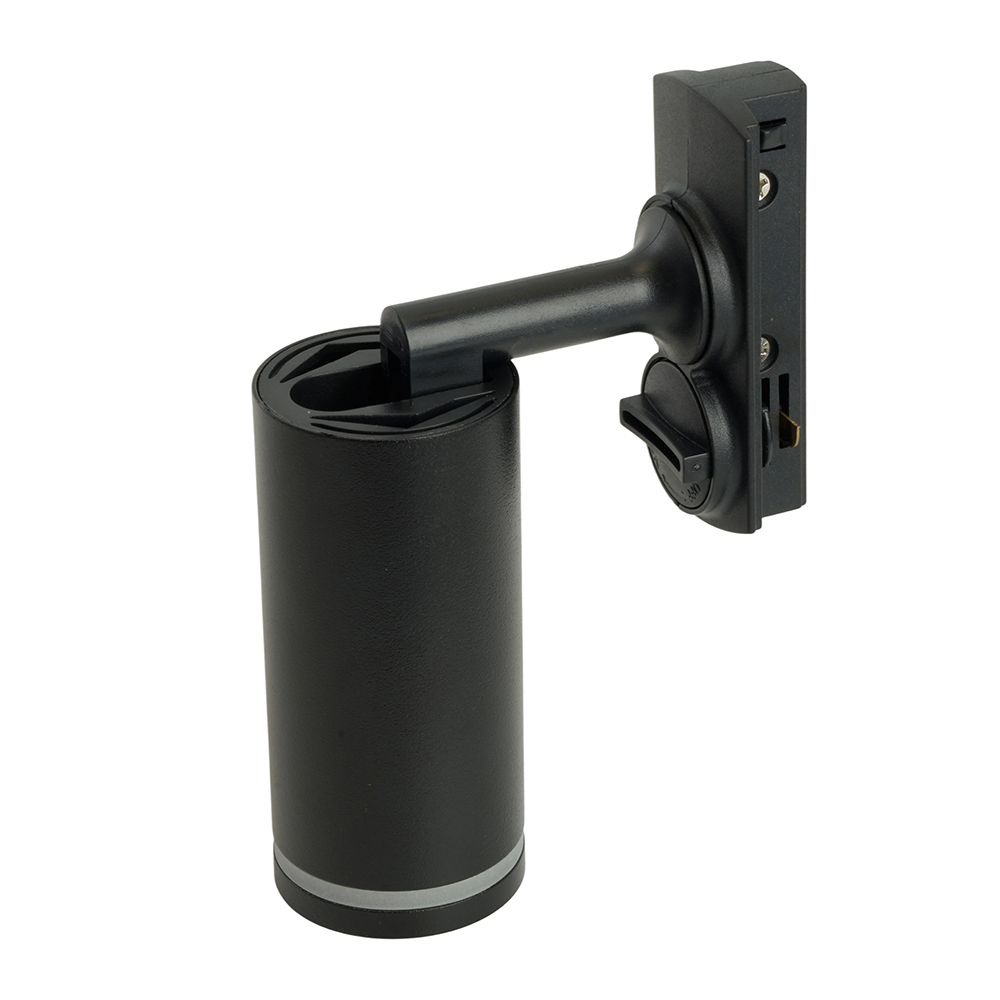 фото светильник feron al146 трековый однофазный на шинопровод под лампу gu10, черный 51325 | 220svet.ru