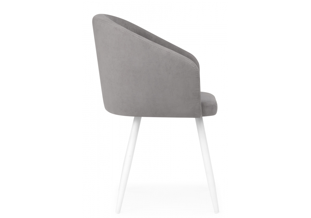 фото стул на металлокаркасе woodville монер темно-серый (glory 20) / белый 632662 | 220svet.ru