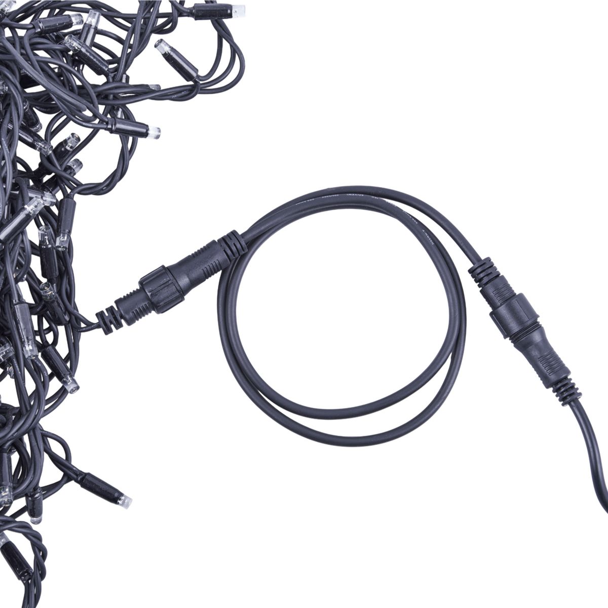 фото удлинитель для гирлянд uniel ucx-f90 e/1m/bk ul-00013223 | 220svet.ru