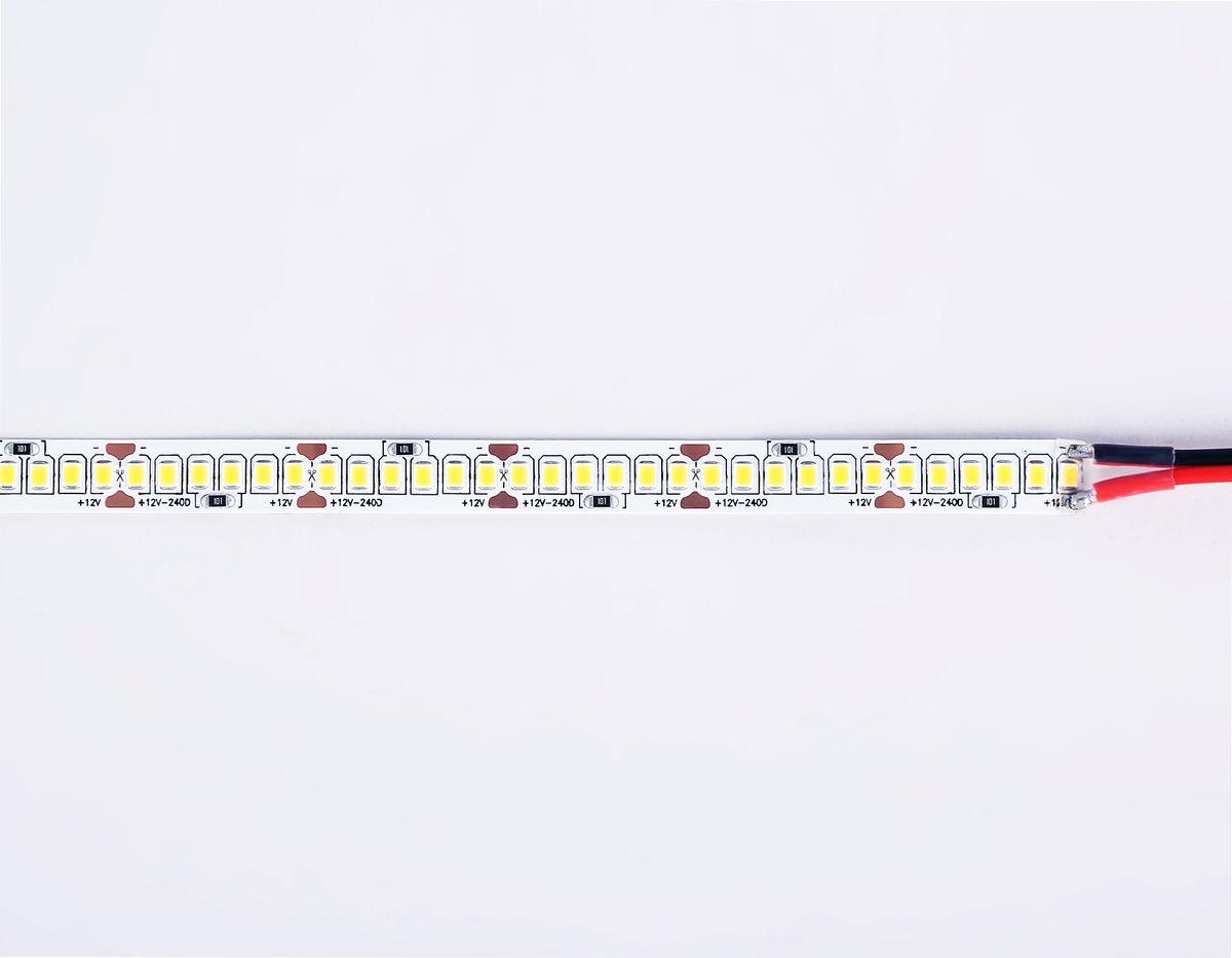 фото светодиодная лента холодный белый ambrella light 17w/m 240led/m 2835smd 6500к 5m gs1403 | 220svet.ru