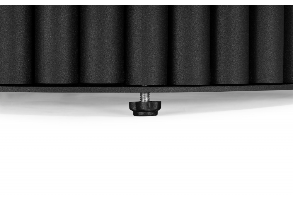 фото керамический стол woodville барел 89 okara light yellow / черный 664918 | 220svet.ru