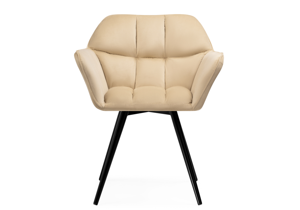 фото кресло крутящееся woodville ямес бежевый / черный глянец 566489 | 220svet.ru