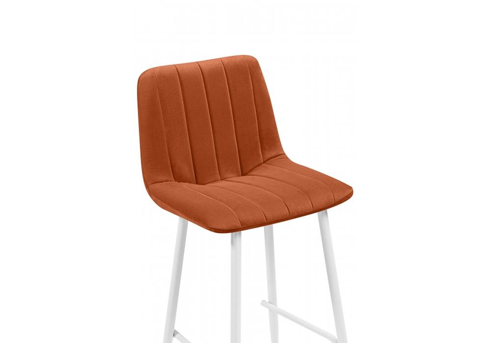 фото барный стул woodville дани мини терракотовый / белый 632324 | 220svet.ru