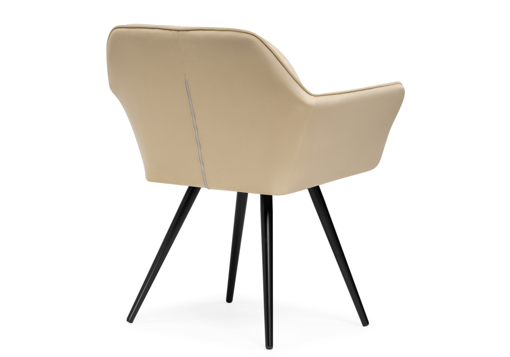 фото кресло крутящееся woodville ямес бежевый / черный глянец 566489 | 220svet.ru