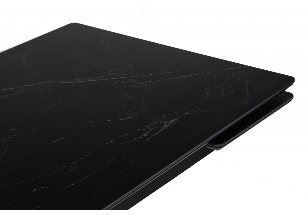 фото керамический стол раскладной 140 (200) х 80 woodville старлайт shakespeare black / черный 622892 | 220svet.ru