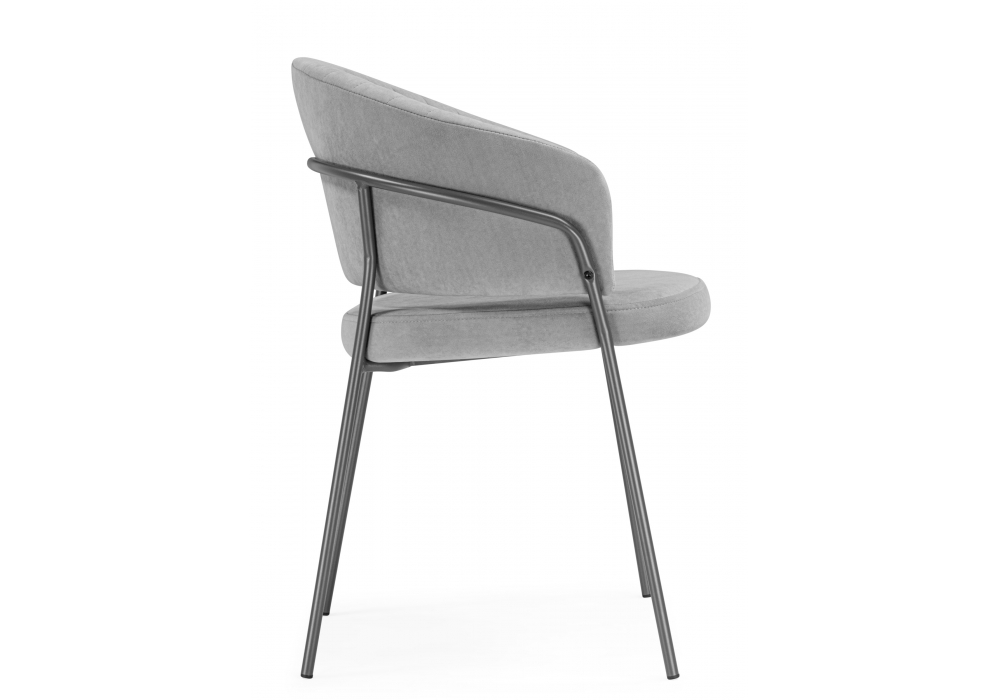 фото стул на металлокаркасе woodville лео серый brendy monsoon 22 / серый 633132 | 220svet.ru