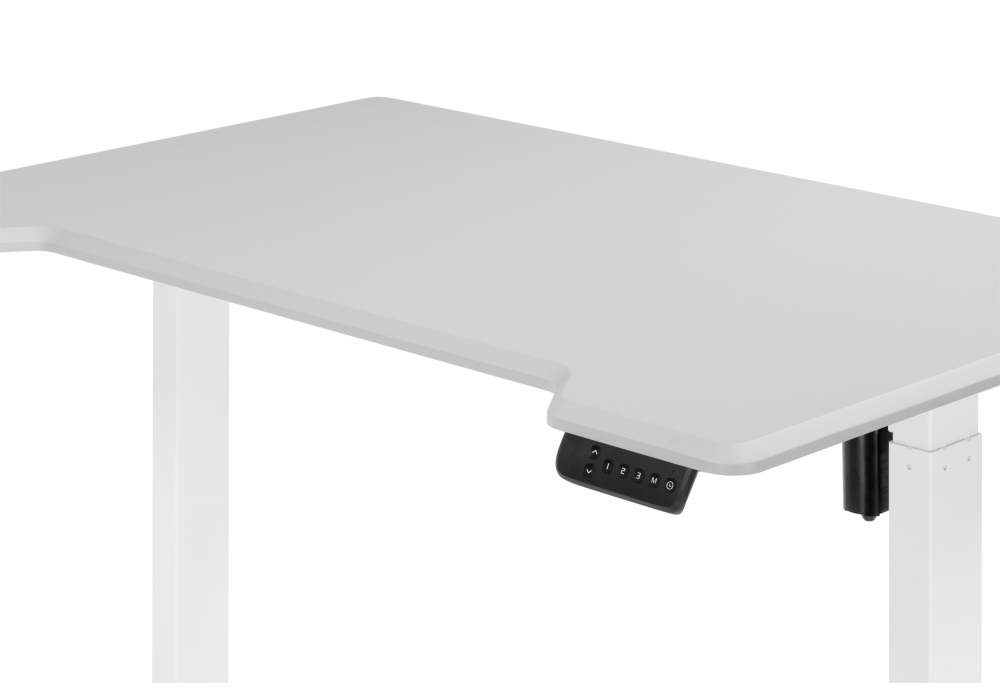 фото компьютерный стол с подъемным механизмом woodville маркос 120х75 тауп / белый 614598 | 220svet.ru