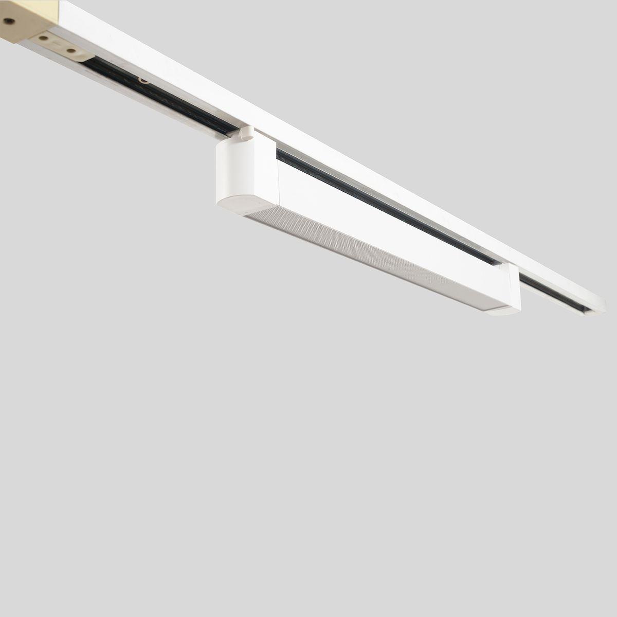 фото трековый однофазный светодиодный светильник crystal lux clt 0.31 010 18w wh m4000k | 220svet.ru