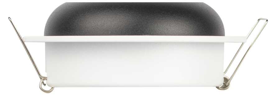 фото светильник встраиваемый эра kl111 wh/bk под лампу gx53 белый/черный матовый б0061537 | 220svet.ru