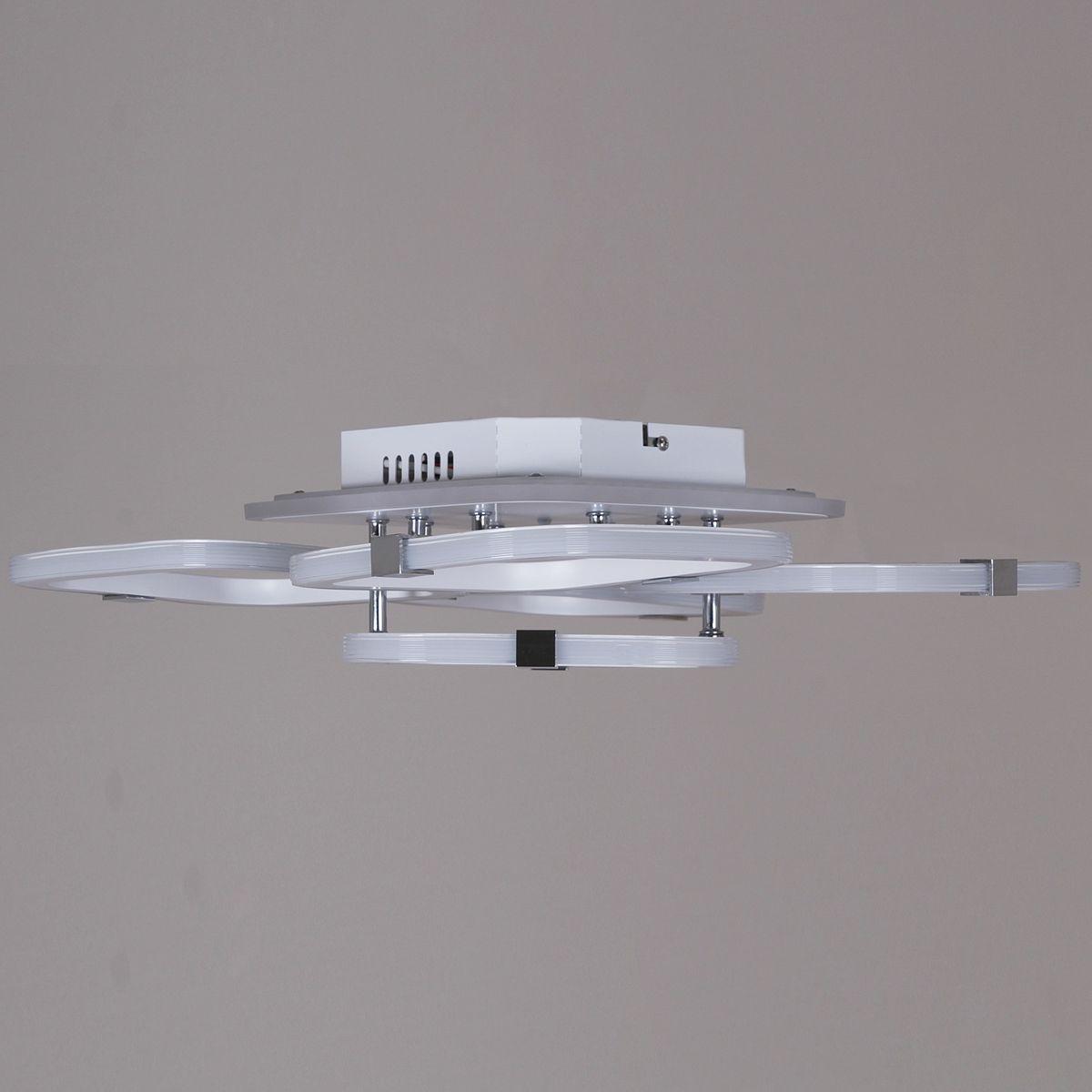 фото потолочная светодиодная люстра reluce 06321-3.3-05 wh+cr (rgb) | 220svet.ru