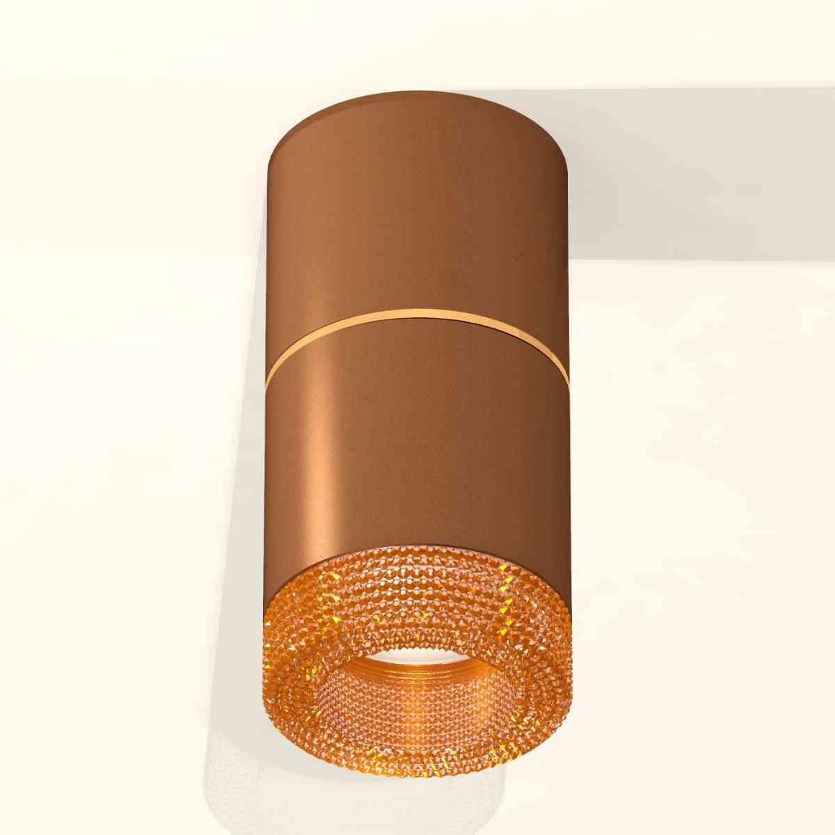 фото комплект накладного светильника ambrella light techno spot xs7404062 scf/cf кофе песок/кофе (c7404, a2072, c7404, n7195) | 220svet.ru