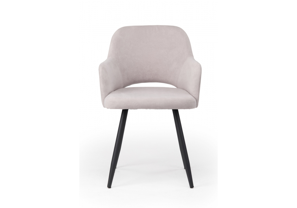 фото стул вращающийся на металлокаркасе woodville эолин 360 светло-серый (glory 36) / черный 631732 | 220svet.ru