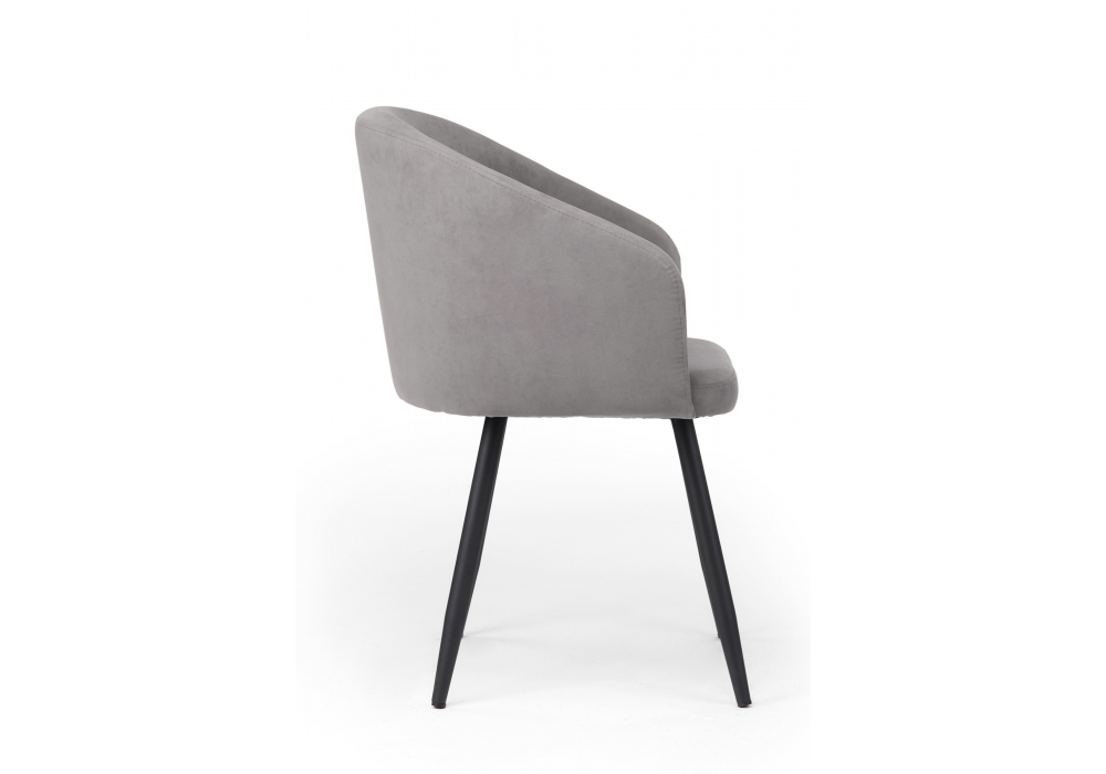 фото стул на металлокаркасе поворотный woodville монер темно-серый (glory 20) / черный 632661 | 220svet.ru