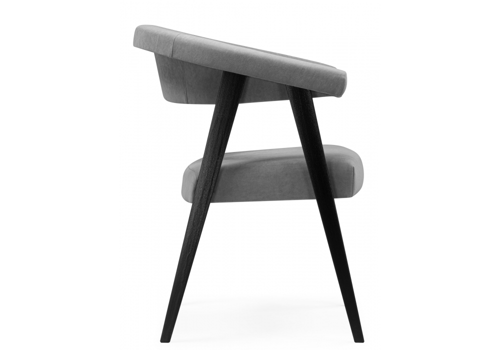 фото стул деревянный woodville невада 2 ткань 234 / черное дерево 620594 | 220svet.ru