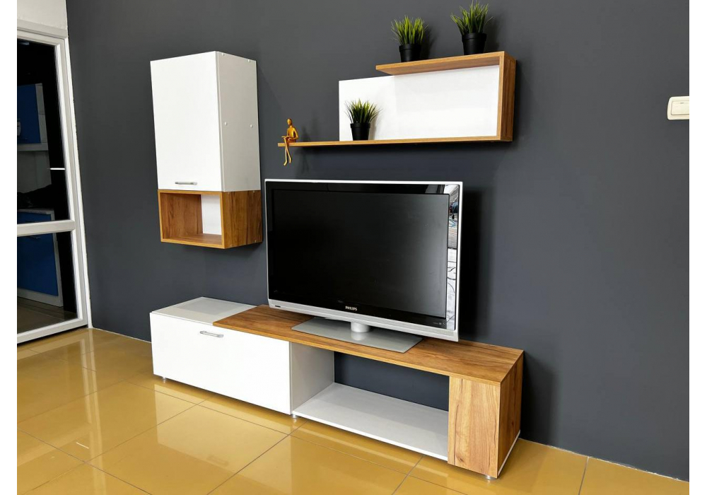 фото гостиная woodville одди белый / дуб золотой 554967 | 220svet.ru