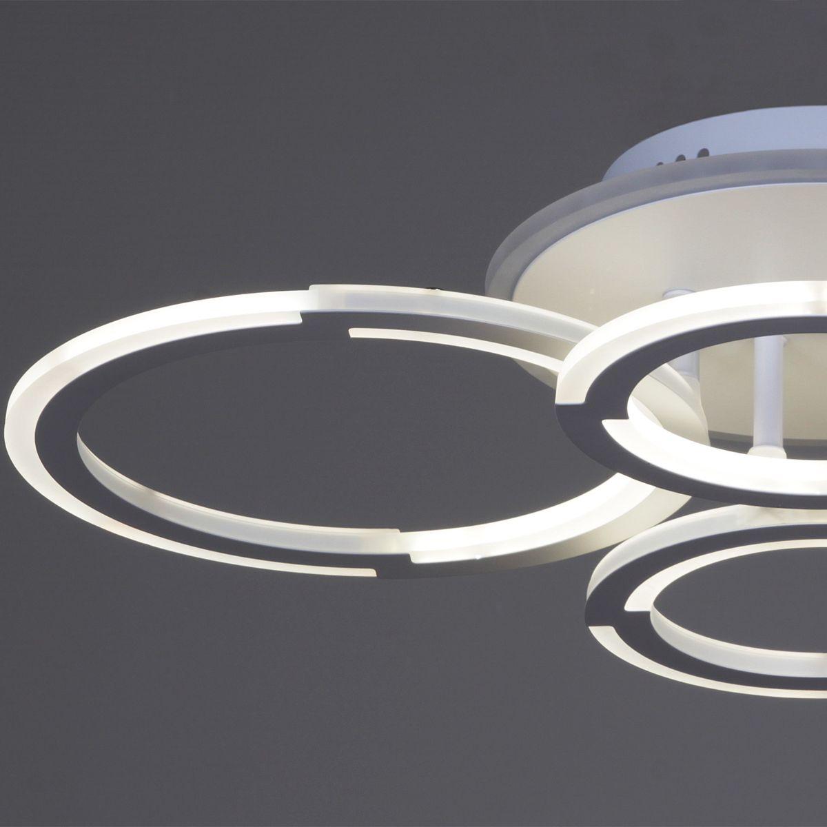 фото потолочная светодиодная люстра reluce 09820-3.3-2+2a wh (rgb) | 220svet.ru