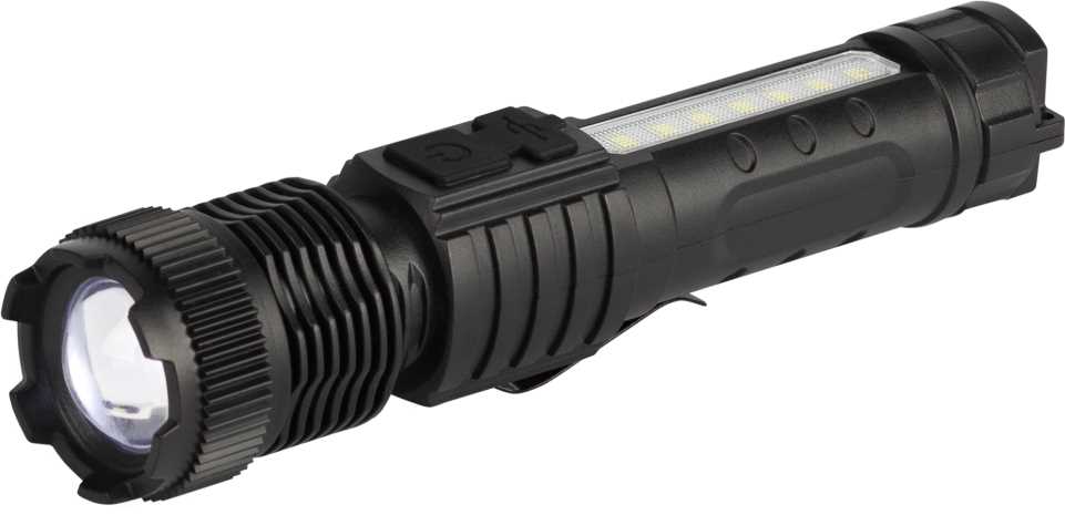 фото светодиодный фонарь эра ua-401 универсальный аккумуляторный 3 вт led + 3 вт cob оптический zoom 3 режима магнит type c б0069803 | 220svet.ru