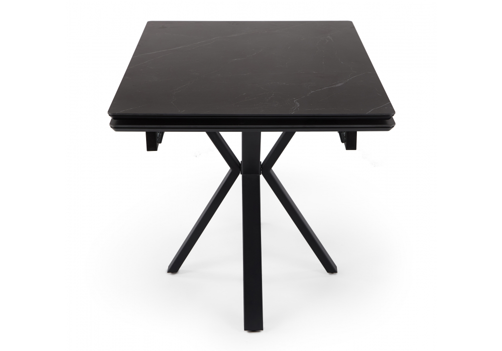 фото керамический стол раскладной 120(180)х80 woodville старлайт shakespeare black / черный 622889 | 220svet.ru