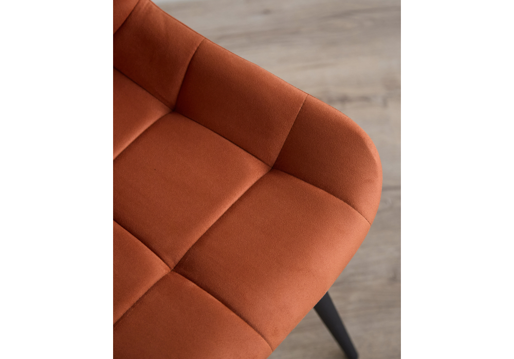 фото стул на металлокаркасе woodville челси к терракотовый (zd 432) / черный 632521 | 220svet.ru