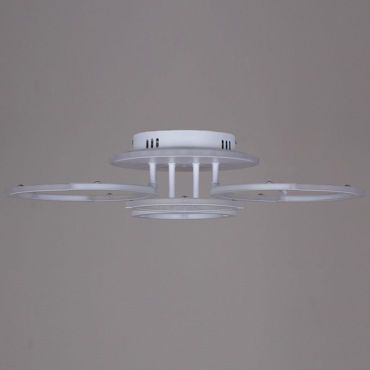 фото потолочная светодиодная люстра reluce 09820-3.3-2+2a wh (rgb) | 220svet.ru