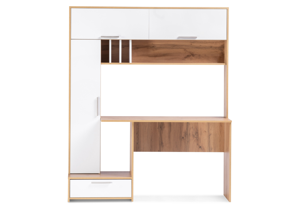 фото стол woodville лайт 03.243 дуб золотой/ белый премиум 318819 | 220svet.ru