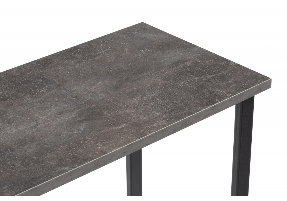 фото барный стол woodville дилан лофт бетон темный 619240 | 220svet.ru