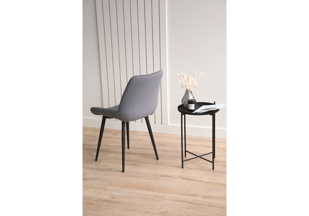 фото стул вращающийся на металлокаркасе woodville седа 360 темно-серый (zd 995) / черный np 632388 | 220svet.ru