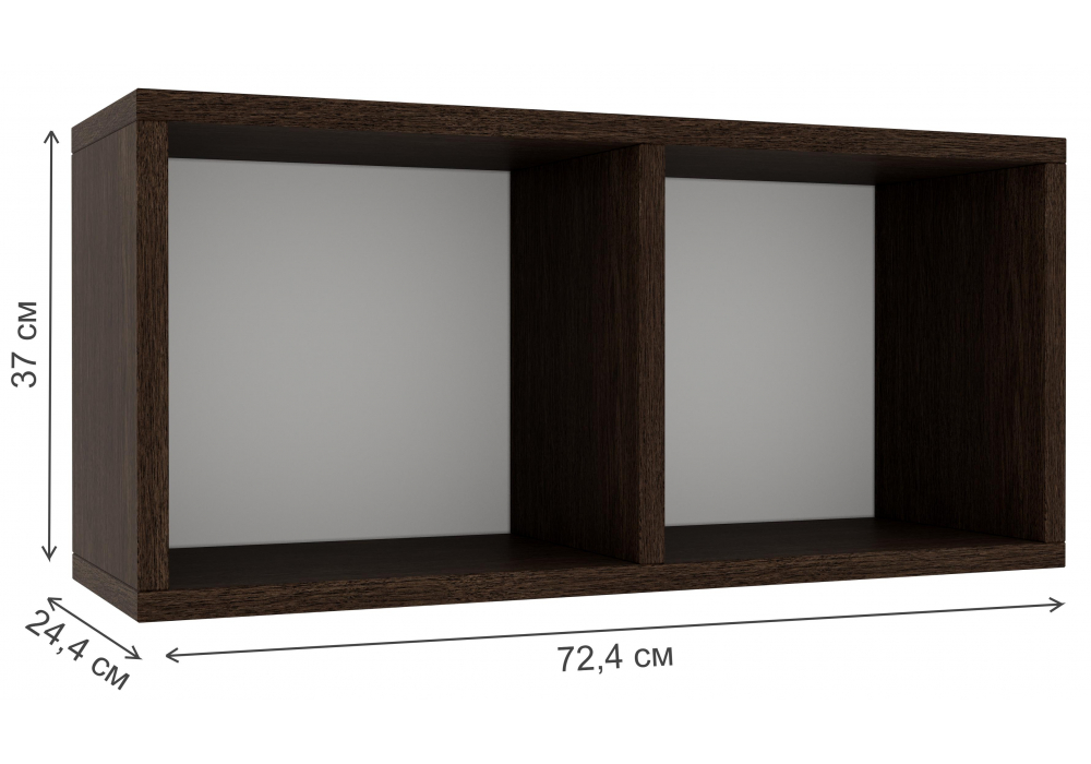 фото кабинет комплектация 1 woodville модена белый / венге 563544 | 220svet.ru