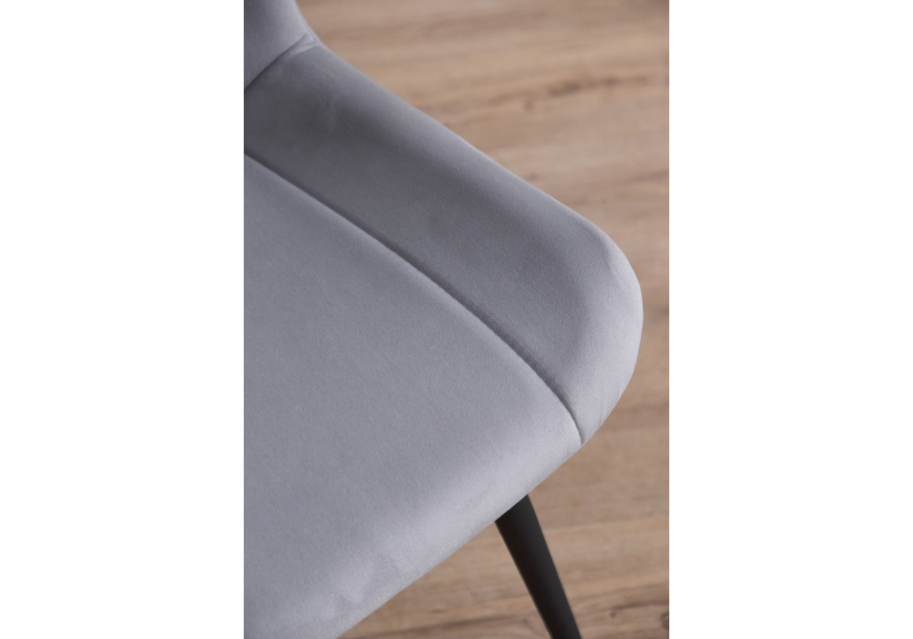 фото стул вращающийся на металлокаркасе woodville седа 360 светло-серый (zd 960) / черный 632377 | 220svet.ru