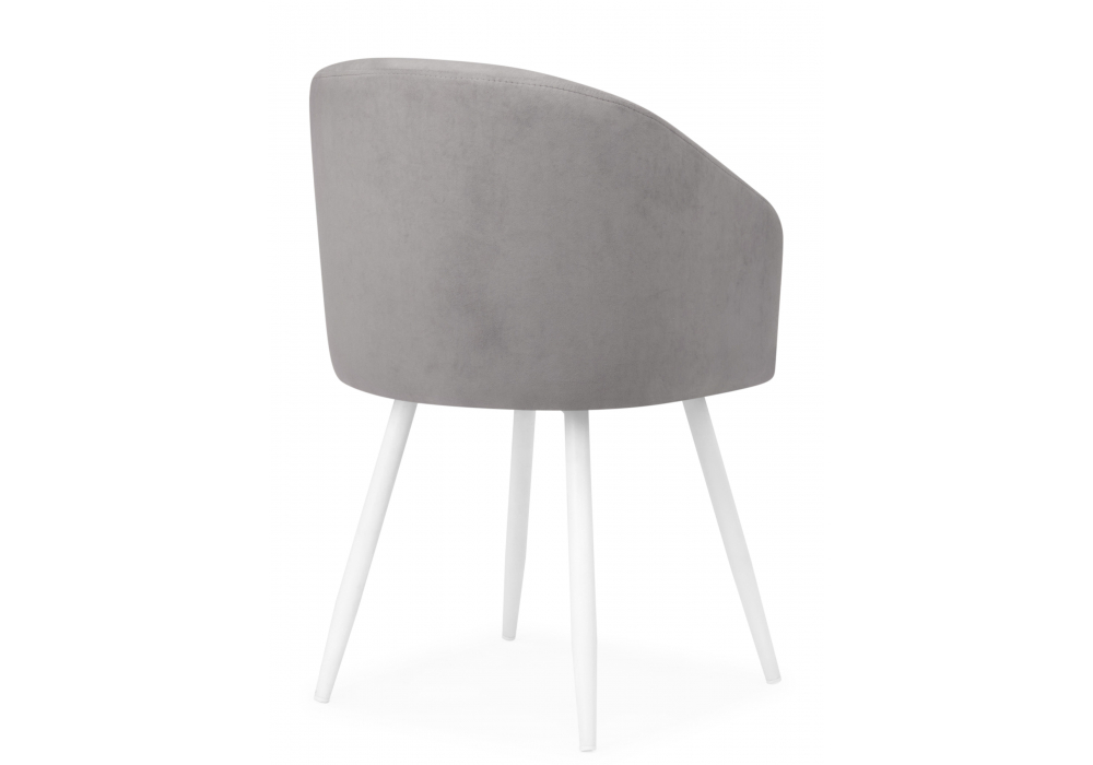 фото стул на металлокаркасе поворотный woodville монер 360 темно-серый (glory 20) / белый 632668 | 220svet.ru