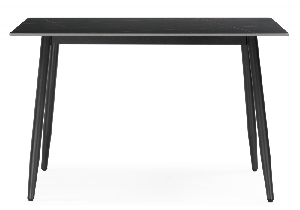 фото керамический стол woodville rion 120 черный мрамор / черный 15908 | 220svet.ru