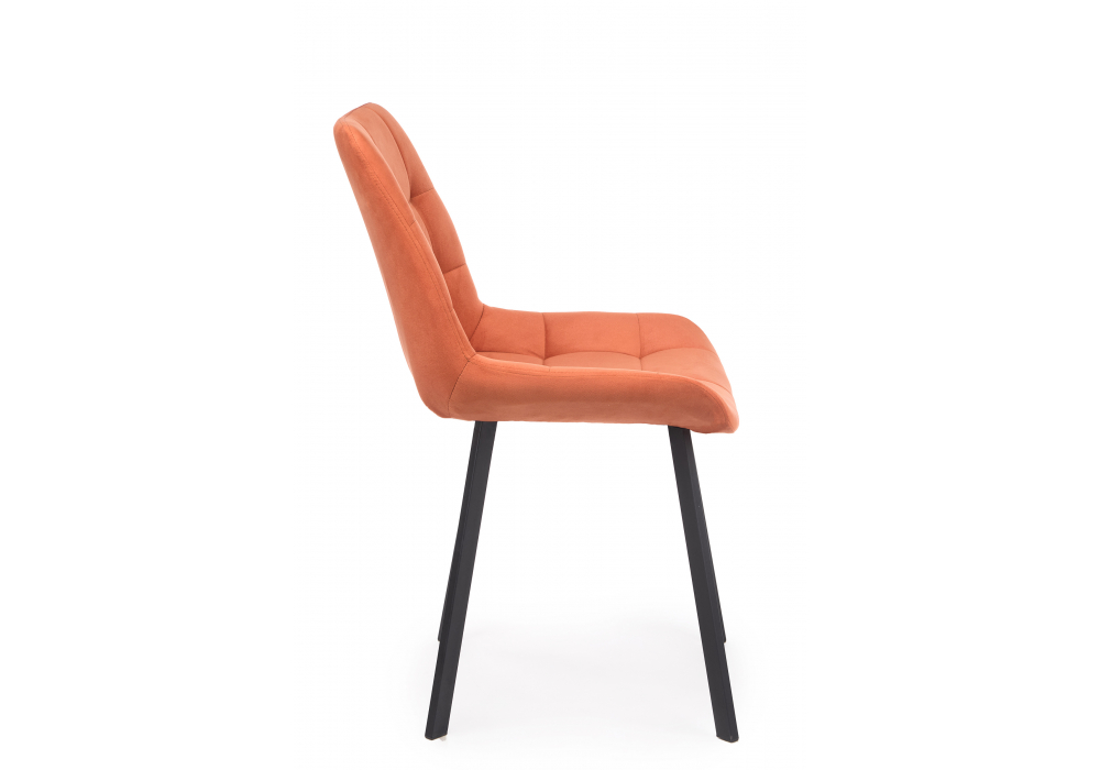 фото стул на металлокаркасе woodville челси п терракотовый (zd 432) / черный np 632519 | 220svet.ru