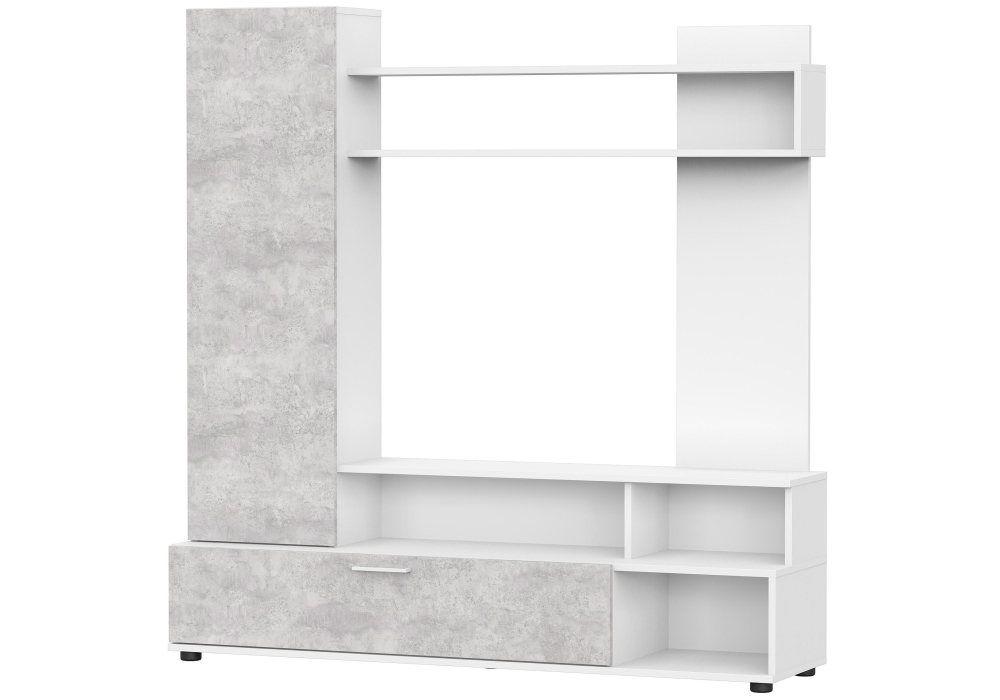 фото готовые гостиные woodville nigel белый / цемент светлый 499621 | 220svet.ru