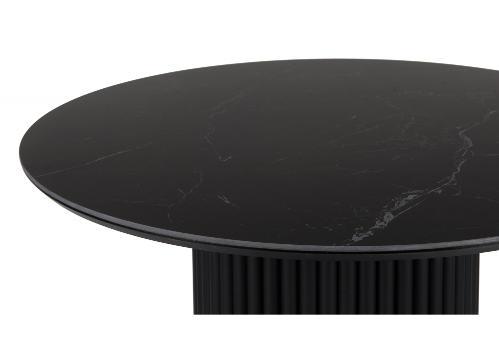 фото керамический стол woodville барел 90 shakespeare black 625953 | 220svet.ru