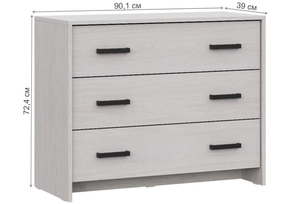 фото комод woodville taika ясень анкор светлый 539297 | 220svet.ru