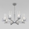 Миниатюра фото подвесная люстра eurosvet 60133/8 серебро | 220svet.ru