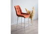 Миниатюра фото барный стул woodville челси терракотовый / белый 632576 | 220svet.ru