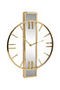 Миниатюра фото часы с зеркальной планкой garda decor 79mal-5821-61g | 220svet.ru