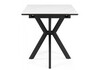 Миниатюра фото керамический стол 100(130)x70 раскладной woodville гардинг белый мрамор / черный 676462 | 220svet.ru