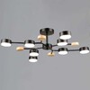 Миниатюра фото люстра reluce 03860-0.3-08 bk+wood gx53 | 220svet.ru