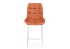 Миниатюра фото барный стул woodville челси терракотовый / белый 632576 | 220svet.ru