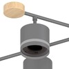 Миниатюра фото люстра reluce 78730-0.3-06 gx53 grey+wood | 220svet.ru