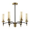 Миниатюра фото потолочная люстра на штанге lumion sharon 6538/6c латунь | 220svet.ru