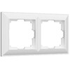 Миниатюра фото рамка на 2 поста werkel fiore белый w0022201 4690389160349 | 220svet.ru