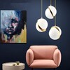 Миниатюра фото подвесной светильник delight collection crescent 3s brass | 220svet.ru