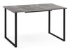 Миниатюра фото стол деревянный раскладной woodville лиман 120 (160)x80 бетон светлый / черный матовый 619212 | 220svet.ru