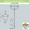 Миниатюра фото парковый фонарь fumagalli tabor adam/simon 2l u33.205.m30.axh27 | 220svet.ru