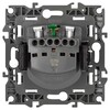 Миниатюра фото розетка эра серия 12 12-2103-16 2p+e schuko со шторками с крышкой 16а-250в титан б0065722 | 220svet.ru