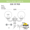 Миниатюра фото садово-парковый фонарь fumagalli ricu ofir/g300 2l g30.157.r20.aze27 | 220svet.ru