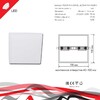 Миниатюра фото светодиодная панель reluce 70604-9.0-001ol led16w wh 4000k | 220svet.ru